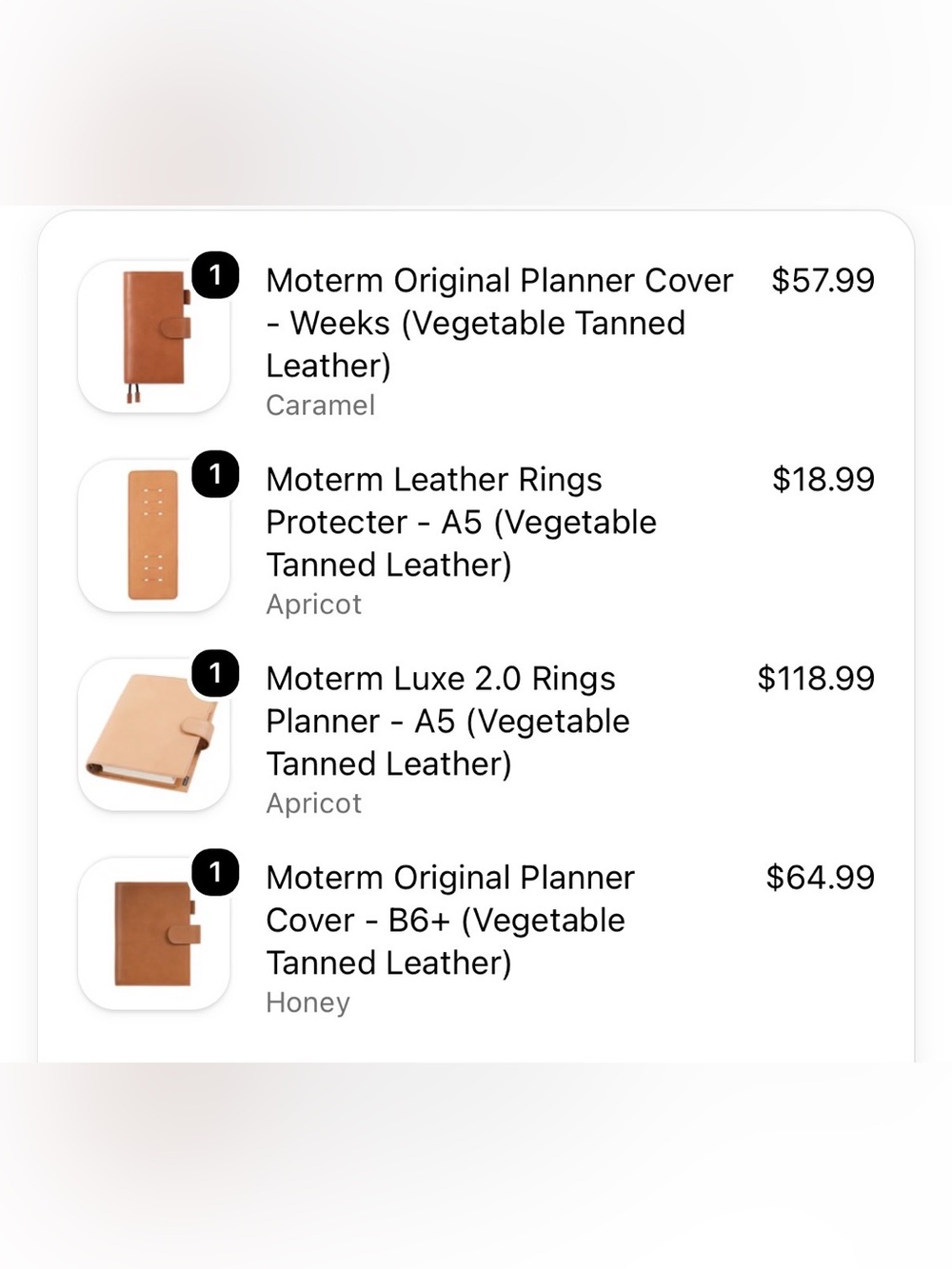 Moterm Luxe Rings Planner - A5 (Vegetable Tanned Leather) - Picture 14 of 14